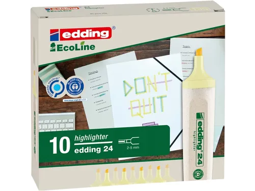 Markeerstift edding 24 EcoLine pastel geel
