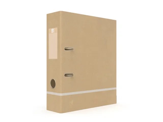 Ordner Oxford Touareg A4 80mm karton naturel/wit