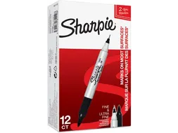 Permanente Marker, Twin Tip, Zwart