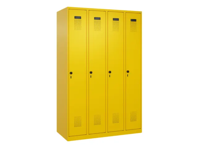 locker voor scheiding van kleding,HxBxD 1850x1200x500mm,4vak