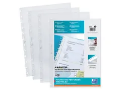 Showtas Oxford Vario-Zipp A4 PP glashelder 10 Stuks