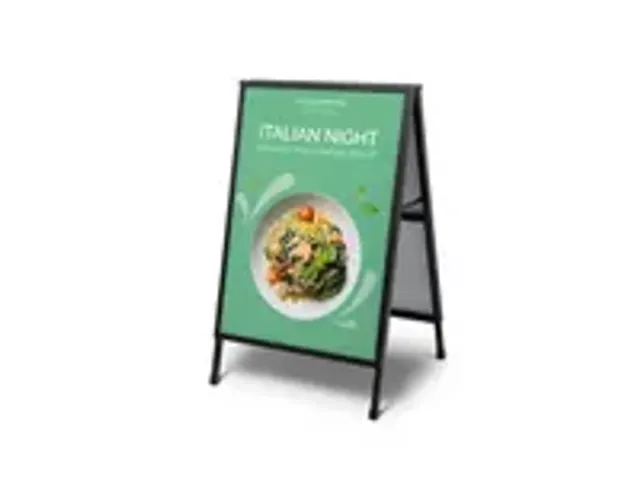 OUTLET Stoepbord Slide-In A1 zwart