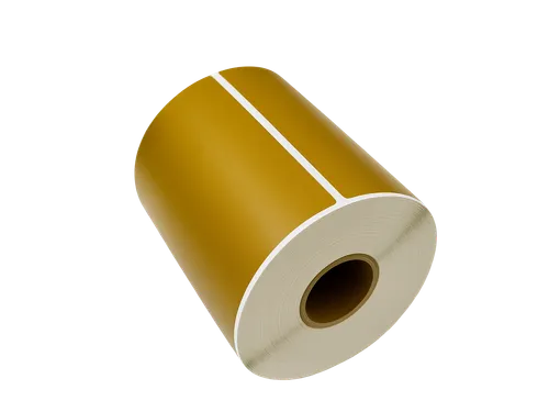 Gekleurde verzendlabels op rol 102x152mm Goud 2800 etiketten