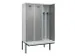 locker met bank,voor scheiding van kleding,HxBxD 2120x1200x815mm,3vak