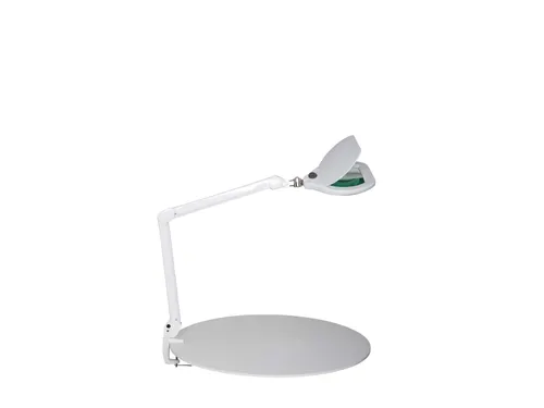 Loeplamp LED MAULcrystal Dimbaar Met Tafelklem Wit