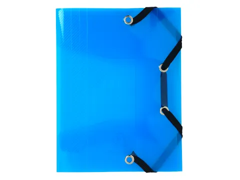 Elastomap 3-Kleps Polypropyleen Crystal Pocket Formaat 12x16cm Assorti