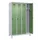 locker voor scheiding van kleding,HxBxD 1950x1200x500mm,4vak