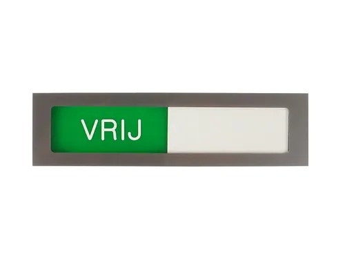 Infobord Deurbordje Vrij Bezet Groen Rood 150x40mm