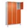 lockerkast,HxBxD 1950x1200x500mm,3x3vakken,vak B 400mm,cil.-slot