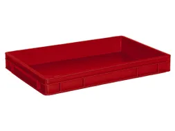 Euronorm Stapelkrat Pe 75x600x400mm 14liter Rood