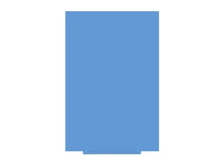 Whiteboard Rocada Skincolour 100x150cm blauw gelakt - 2