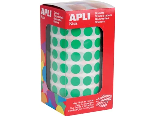 Stickers Op Rol Cirkel Diameter 10,5 Mm Groen