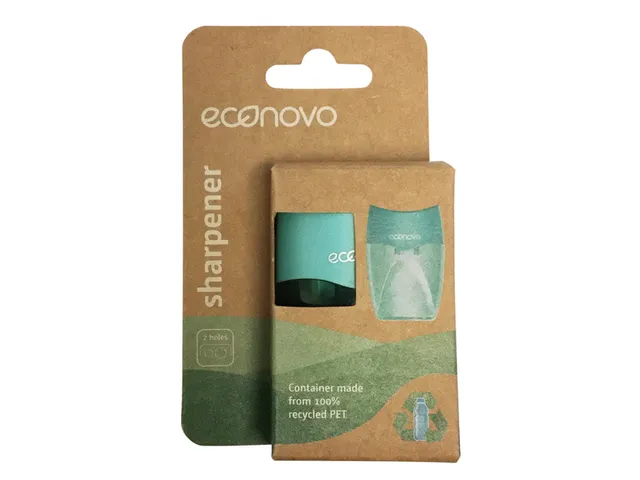 Puntenslijper Econovo dubbel blauw blister à 1 stuk