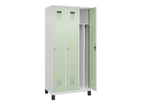 locker voor scheiding van kleding,HxBxD 1950x900x500mm,3vak