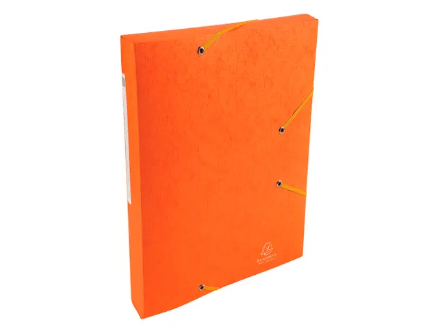 Elastomappen A4 glanskarton 3 kleppen monobloc-Oranje