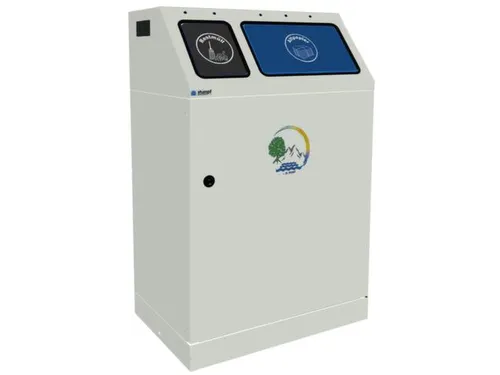 Afvalverzamelstation 30/60 liter Romp Ral7035 Ral 5010/ral7016