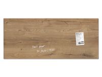 Glasmagneetbord Sigel Artverum 130x55cm Natural Wood