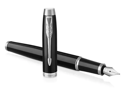 Vulpen Parker IM Black Lacquer CT Finish Fijn Blauwe inkt