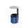 Wandasbak 0.6 liter HxØ 220x90mm Ral5010 Blauw Overkapping Rvs