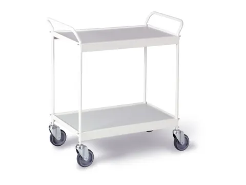 Tafelwagen Draagverm. 150kg Laadvl. Lxb 785x420mm 2 Etages Puurwit