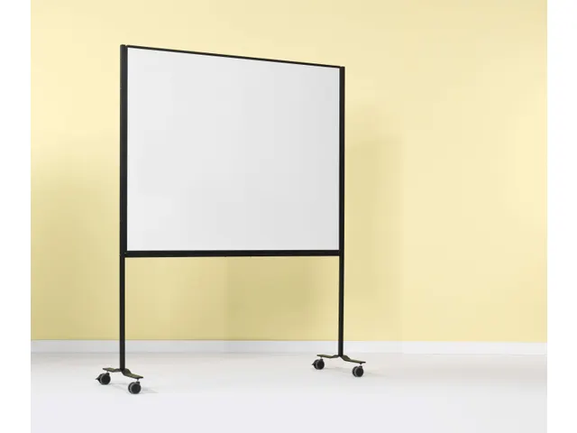 Tableau blanc mobile Workboard 120x80cm Acier laqué blanc