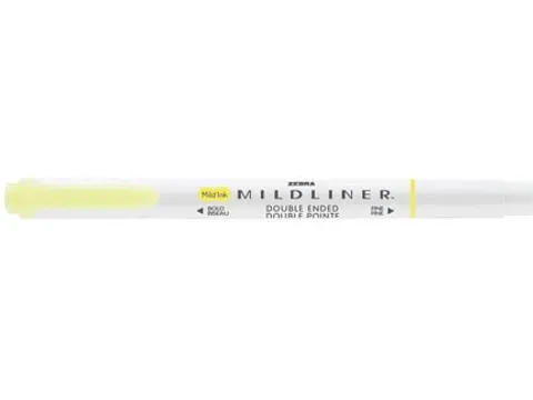 MILDLINER markeerstift geel dubbele punt