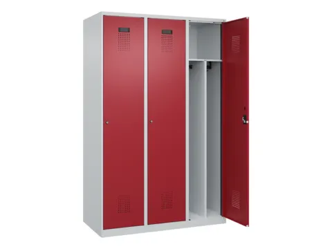 locker voor scheiding van kleding,HxBxD 1850x1200x500mm,3vak