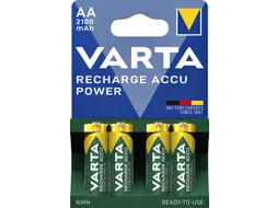Batterij oplaadbaar VARTA 4x AA 2100mAh ready2use