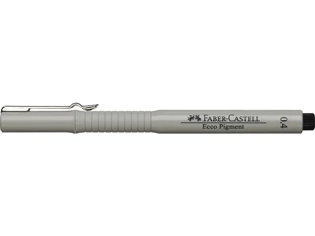 Tekenpen Faber Castell Ecco Pigment 0.4Mm Zwart