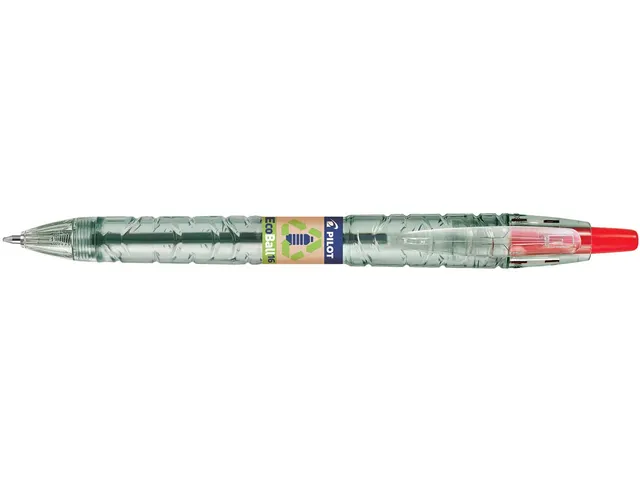 Balpen Pilot B2P Ecoball Begreen 1.6mm Extra Breed Rood