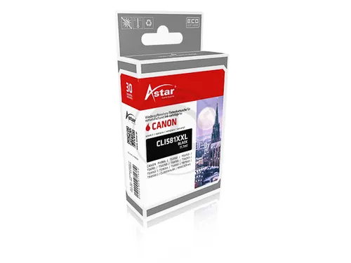 As70003 Astar Canon Cli581Xxl Ts Inkt Zwart Xxl Rebuilt Chip 11,7Ml