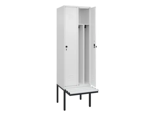 locker voor scheiding van kleding,HxBxD 2120x600x815mm,2vak