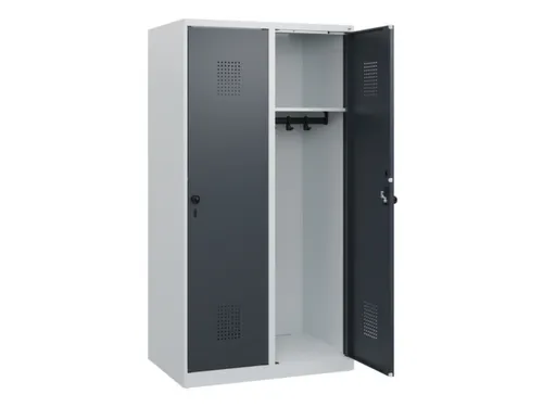 schoollocker,HxBxD 1530x800x500mm,2vak,vak B 400mm,draaigrendel