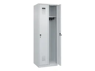 locker,HxBxD 1850x600x500mm,2vak,vak B 300mm,draaigrendel - 2