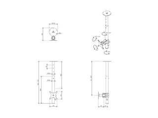 Monitorarm Plafond ViewMate Style Monitorarm 562 1 Scherm - 2