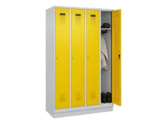 locker,HxBxD 1950x1200x500mm,4vak,vak B 300mm,cil.-slot,sokkel