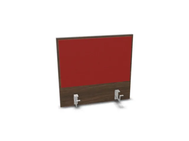 opzetpaneel bureau aanbouw achter NV bruin hickory BN4011-rood 600mm