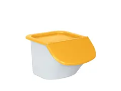 ingrediëntendispenser,HxBxD 280x400x440mm,15l,PP,bak/deksel wit/oranj