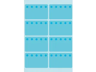 Etiket Herma 3773 26x40mm Diepvries Blauw 48 stuks - 1