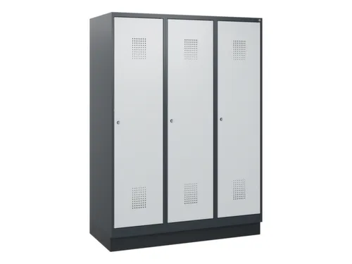 schoollocker,HxBxD 1630x1200x500mm,3vak,vak B 400mm,cil.-slot,sokkel
