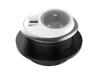 Desktop stekkerdoos Power PixelTUF 1x Penaarde +USB A/C 25W Wit - 3