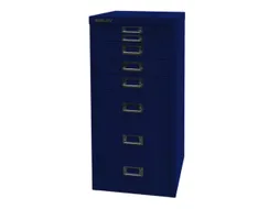 kantoor-ladekast HxBxD 590x279x380mm 8 laden romp oxfordblauw staal