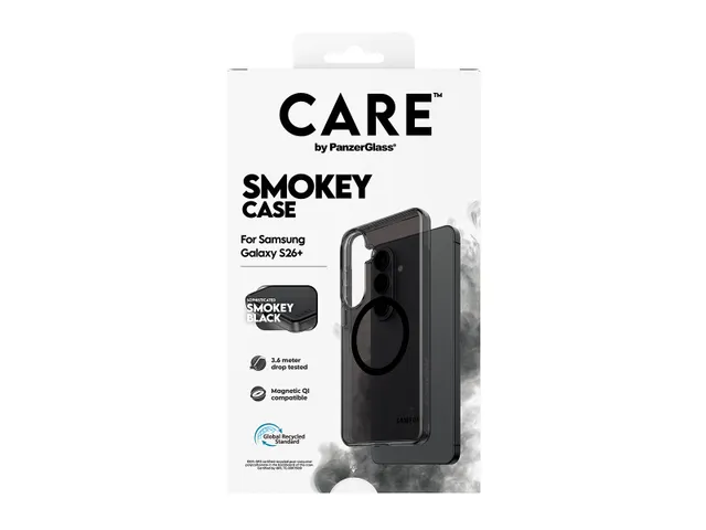 PanzerGlass CARE by Smokey Case w. Black Qi Samsung Galaxy S26+,