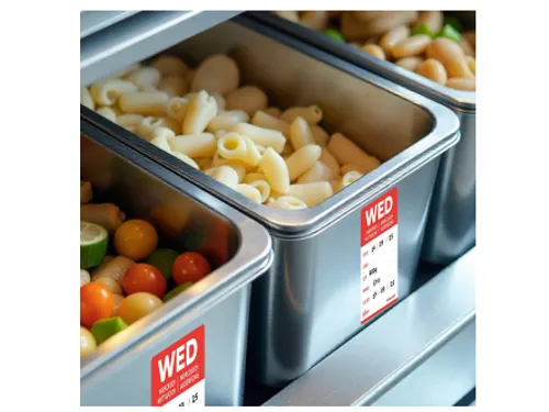 Etiket Avery HACCP woensdag rood 40x56mm 500 stuks