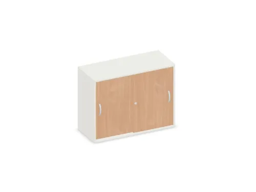 schuifdeurkast,HxBxD 770x1000x430mm,decor romp wit,decor front beuken