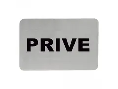 Infobord Prive RVS 6x11cm