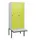 locker met bank,HxBxD 1950x800x815mm,2vak,vak B 400mm,draaigrendel