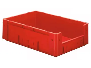 Euronorm Stapelkrat Rood 175x600x400mm 31l Gesloten Grijpopening - 1