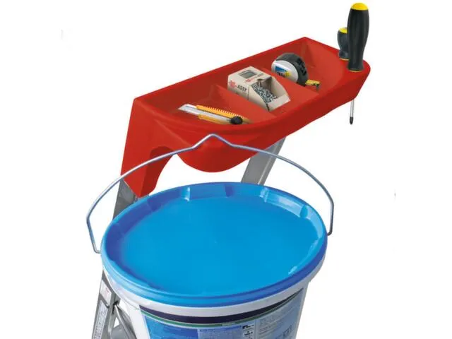 aluminium trapladder,eenzijdig,2treden,Stand H 0,35m,balk L 1,02m