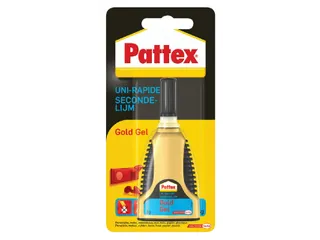Secondelijm Pattex Gold GEL tube 3 gram op blister - 1